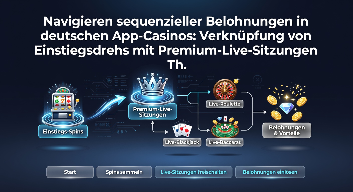 Illustration des Code-Aktivierungsprozesses zwischen Einstiegsspins und Live-Casino-Sessions