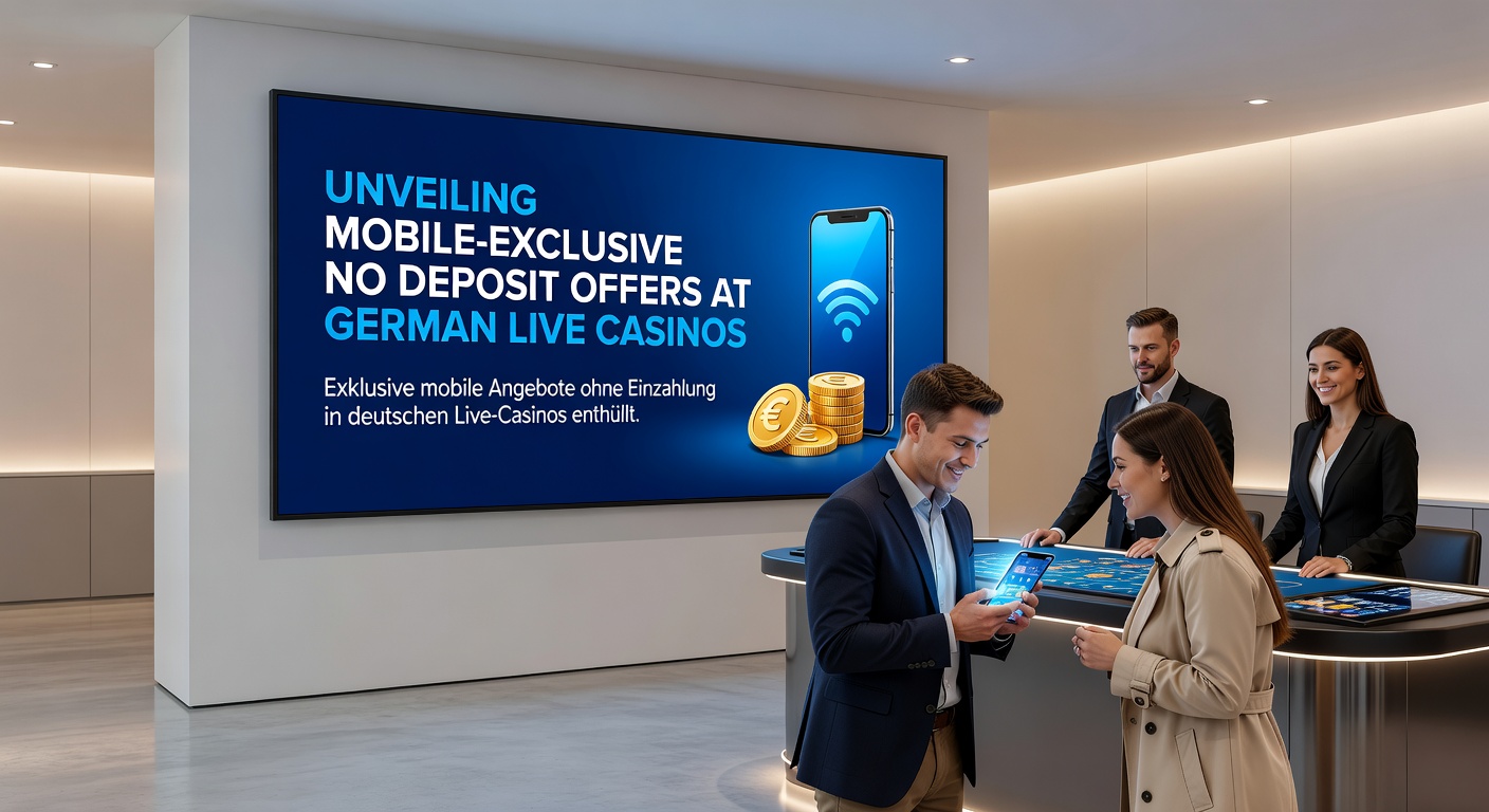 Live-Dealer an einem Blackjack-Tisch auf einem Tablet, mit No-Deposit-Bonus-Pop-up und mobilen Icons im Hintergrund
